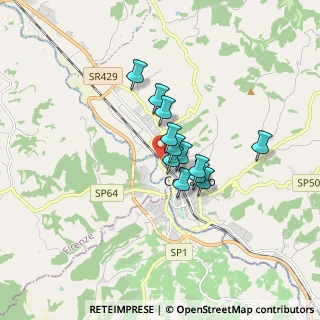 Mappa Via Falcone e Borsellino, 50052 Certaldo FI, Italia (1.13333)