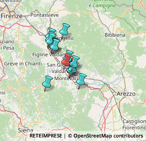 Mappa Piazza Liberazione, 52028 Terranuova Bracciolini AR, Italia (9.21667)