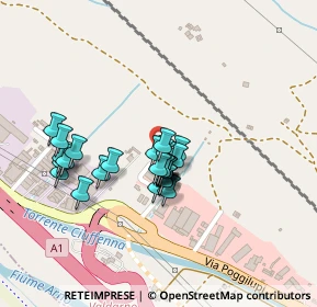 Mappa ª strada Via Poggilupi, 52028 Terranuova Bracciolini AR, Italia (0.16786)
