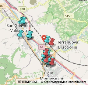 Mappa ª strada Via Poggilupi, 52028 Terranuova Bracciolini AR (1.87)