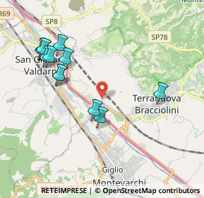Mappa ª strada Via Poggilupi, 52028 Terranuova Bracciolini AR (2.18)