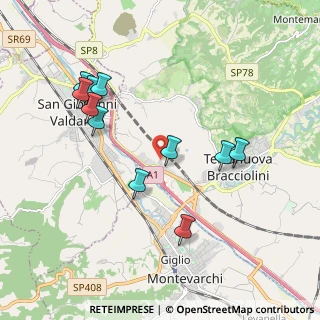 Mappa ª strada Via Poggilupi, 52028 Terranuova Bracciolini AR (2.02636)