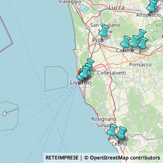 Mappa Via della Pina d'Oro, 57122 Livorno LI, Italia (21.80143)