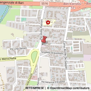 Mappa Via Giulio Petroni, 132M, 70124 Bari, Italia, 70124 Bari, Bari (Puglia)