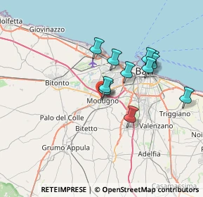 Mappa Via Alexander Fleming, 70026 Modugno BA, Italia (6.32545)