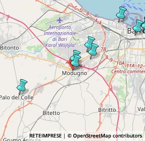 Mappa Via Alexander Fleming, 70026 Modugno BA, Italia (6.56154)