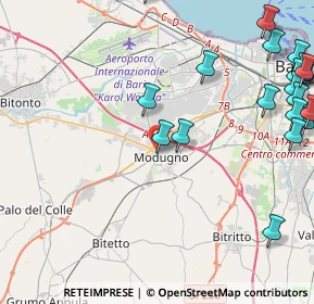 Mappa Via Alexander Fleming, 70026 Modugno BA, Italia (6.5015)