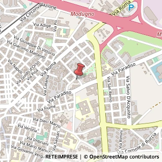 Mappa Via San Francesco D'Assisi, 21, 70026 Modugno, Bari (Puglia)