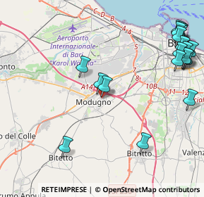 Mappa Via Arcidiacono, 70026 Modugno BA, Italia (6.0855)