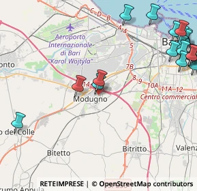 Mappa Via Arcidiacono, 70026 Modugno BA, Italia (6.6455)