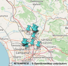 Mappa Via Enrico Tazzoli, 81100 Caserta CE, Italia (10.08769)