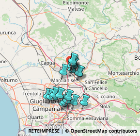 Mappa Via Enrico Tazzoli, 81100 Caserta CE, Italia (12.248)