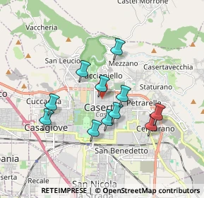 Mappa Via Enrico Tazzoli, 81100 Caserta CE, Italia (1.63091)