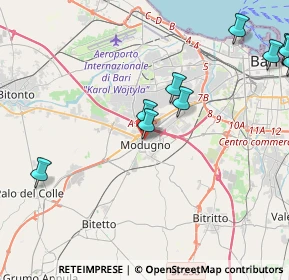 Mappa Via Regina Margherita, 70026 Modugno BA, Italia (6.46923)