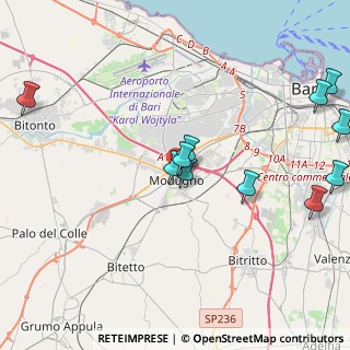 Mappa Via Giacomo Puccini, 70026 Modugno BA, Italia (5.05909)