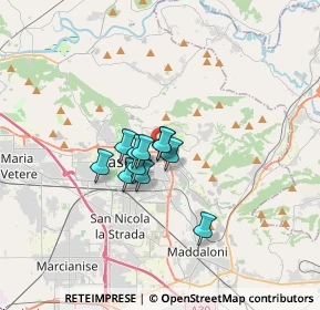 Mappa Via Petrarelle, 81100 Caserta CE, Italia (2.09364)