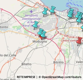Mappa Via Amerigo Vespucci, 70026 Modugno BA, Italia (5.80231)