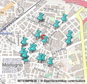Mappa Via Amerigo Vespucci, 70026 Modugno BA, Italia (0.2535)