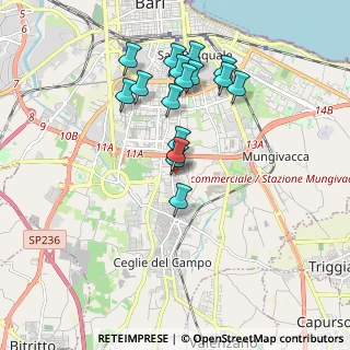 Mappa Traversa Al 320 Alcide De Gasperi, 70125 Bari BA, Italia (1.82875)