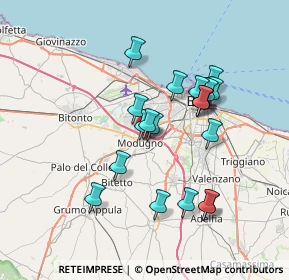 Mappa Vicolo Catania, 70026 Modugno BA, Italia (6.7455)