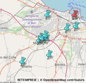 Mappa Vicolo Catania, 70026 Modugno BA, Italia (3.26091)