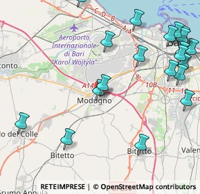 Mappa Vicolo Catania, 70026 Modugno BA, Italia (5.935)