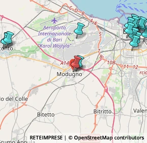 Mappa Vicolo Catania, 70026 Modugno BA, Italia (6.88278)