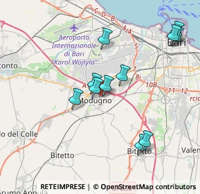 Mappa Vicolo Catania, 70026 Modugno BA, Italia (3.96455)