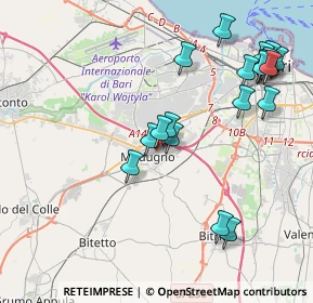 Mappa Vicolo Catania, 70026 Modugno BA, Italia (4.75316)