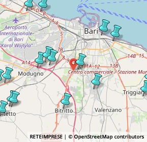 Mappa Stadio San Nicola, 70124 Bari BA, Italia (6.19647)