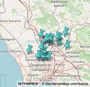 Mappa Via Giulio Pastore, 81055 Santa Maria Capua Vetere CE, Italia (9.18737)