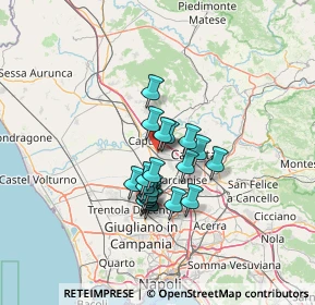 Mappa Via Giulio Pastore, 81055 Santa Maria Capua Vetere CE, Italia (10.029)