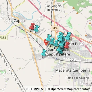 Mappa Via Giulio Pastore, 81055 Santa Maria Capua Vetere CE, Italia (1.46)