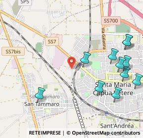 Mappa Via Giulio Pastore, 81055 Santa Maria Capua Vetere CE, Italia (1.38)