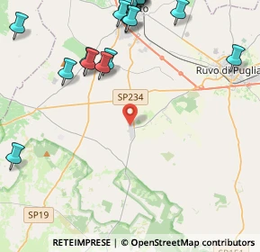 Mappa Via dei Lecci, 70037 Corato BA, Italia (6.4995)