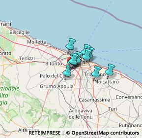 Mappa Via S. N. Tolentino, 70026 Modugno BA, Italia (6.18182)