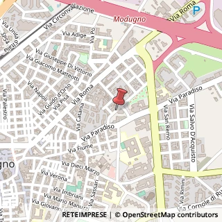 Mappa Via San N. Tolentino, 8, 70026 Modugno, Bari (Puglia)