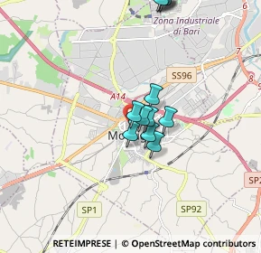 Mappa Via XX Settembre, 70026 Modugno BA, Italia (1.71083)