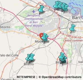 Mappa Via XX Settembre, 70026 Modugno BA, Italia (5.5375)
