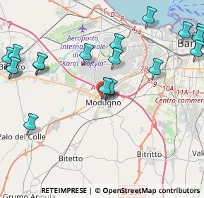 Mappa Via XX Settembre, 70026 Modugno BA, Italia (5.634)