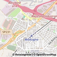 Hartă Modugno