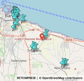 Mappa Triggiano, 70019 Triggiano BA, Italia (6.15526)