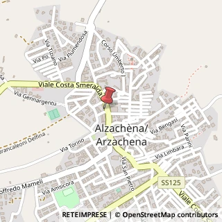 Mappa Viale Costa Smeralda, 157k, 07021 Arzachena, Sassari (Sardegna)