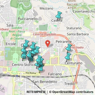Mappa Via Diciassettesimo Cavalleggeri di Caserta, 81100 Caserta CE, Italia (1.1)