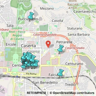 Mappa Via Diciassettesimo Cavalleggeri di Caserta, 81100 Caserta CE, Italia (1.3315)