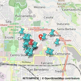 Mappa Via Diciassettesimo Cavalleggeri di Caserta, 81100 Caserta CE, Italia (0.8875)