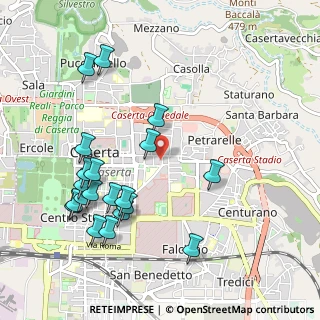 Mappa Via Diciassettesimo Cavalleggeri di Caserta, 81100 Caserta CE, Italia (1.203)