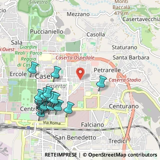 Mappa Via Diciassettesimo Cavalleggeri di Caserta, 81100 Caserta CE, Italia (1.28789)