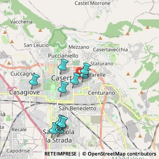 Mappa Via Diciassettesimo Cavalleggeri di Caserta, 81100 Caserta CE, Italia (2.14909)