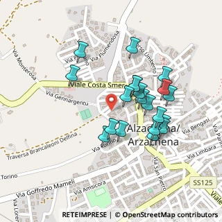 Mappa Via Brancaleoni Delfina, 07021 Arzachena SS, Italia (0.218)